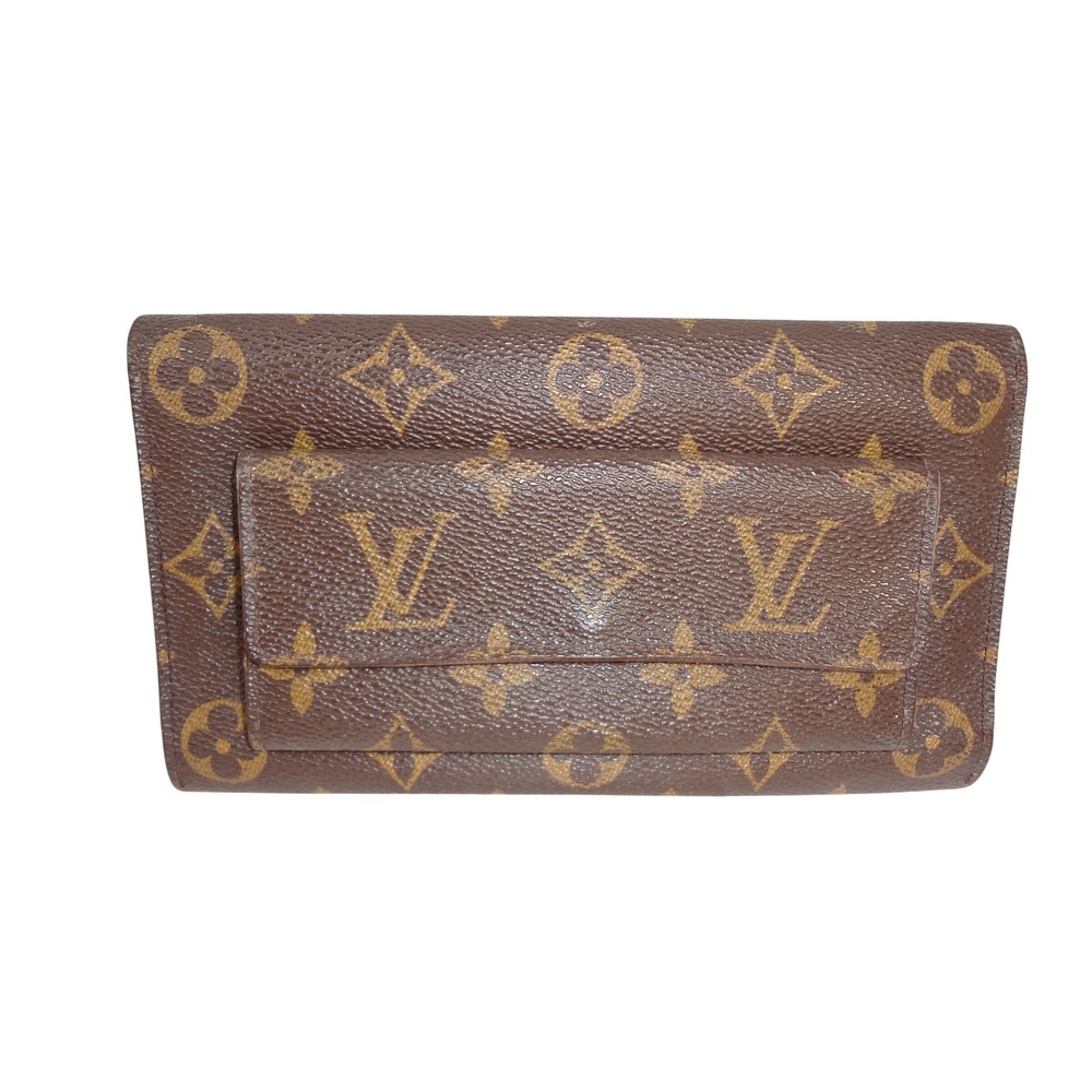 Rare Louis Vuitton Monogram Malletier Canvas‎ and Leather Long Bifold Wallet - Picture 2 of 13